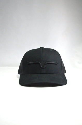 Kimes Ranch Unisex Weekly Trucker Baseball Cap Black Cotton Blend
