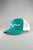 Kimes Ranch Unisex Weekly Trucker Baseball Cap Teal/White Cotton Blend