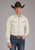 Roper Mens Tall Neutral Plaid Tan Cotton Blend Bronc Rider L/S Shirt