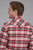 Roper Mens 2408 Plaid Horse Red Cotton Blend L/S Shirt