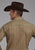 Roper Mens Wallpaper Tan/Navy Cotton Blend L/S Shirt
