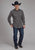 Roper Mens 2286 Floral Black/Cream Cotton Blend L/S Shirt