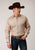 Roper Mens Beige/Rust Cotton Blend Vintage Floral L/S Shirt