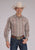Roper Mens 2479 Wallpaper Print Cream Cotton Blend L/S Shirt