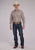 Roper Mens 2479 Wallpaper Print Cream Cotton Blend L/S Shirt