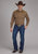 Roper Mens 2129 Plaid Leaf Brown/Tan Cotton Blend L/S Shirt