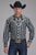 Roper Mens 2407 Fancy Floral Black Cotton Blend L/S Shirt