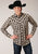 Roper Mens Black/Olive Cotton Blend Plaid L/S Shirt