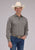 Roper Mens 2475 Solid Broadcloth Light Smokey Grey Cotton Blend L/S Shirt