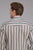Roper Mens 2403 Ombre Stripe Navy/White Cotton Blend L/S Shirt