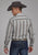 Roper Mens 2114 Stripe Multi Grey Cotton Blend L/S Shirt