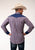 Roper Mens Cream Plaid Blue Cotton Blend L/S Shirt