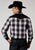 Roper Mens Contrast Fancy Yoke Black Cotton Blend L/S Shirt