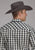 Roper Mens 2125 Plaid Blue/Black Cotton Blend L/S Shirt