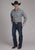 Roper Mens 2126 Plaid Grey/Black Cotton Blend L/S Shirt