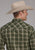 Roper Mens 2127 Plaid Olive/Orange Cotton Blend L/S Shirt