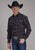 Roper Mens 2130 Plaid Black/Grey Cotton Blend L/S Shirt