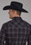 Roper Mens 2130 Plaid Black/Grey Cotton Blend L/S Shirt