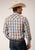 Roper Mens 55/45 Plaids Brown Cotton Blend L/S Shirt