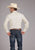 Roper Mens 2406 Neutral Plaid Tan Cotton Blend L/S Shirt