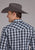 Roper Mens 2407 Plaid Black/White Cotton Blend L/S Shirt