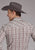 Roper Mens 2409 Plaid White/Red Cotton Blend L/S Shirt