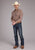 Roper Mens 2411 Plaid Rust Cotton Blend L/S Shirt