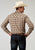 Roper Mens 1970 Plaid Brown Cotton Blend L/S Shirt
