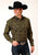 Roper Mens 55/45 Plaid Black Cotton Blend L/S Shirt