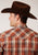 Roper Mens Rust/Cream Cotton Blend Plaid L/S 55/45 Shirt