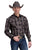 Roper Mens 2658 Plaid Black/Grey/Brown Cotton Blend L/S Shirt