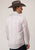 Roper Mens 80/20 Stripes White/Grey 80% Polyester/20% Cotton L/S Shirt