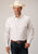 Roper Mens 80/20 Stripe White 80% Polyester/20% Cotton L/S Shirt