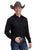 Roper Mens Black Horse and Flower Black Poly/Cotton L/S Shirt