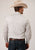 Roper Mens 1501 Wallpaper Stripe Brown/Blue Cotton Blend Tall L/S Shirt
