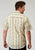 Roper Mens 1963 Floral Stripe Yellow Cotton Blend S/S Shirt