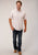 Roper Mens White/Red Cotton Blend Floral S/S 55/45 Shirt