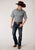 Roper Mens Navy/Cream Cotton Blend Floral S/S Shirt