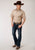 Roper Mens Beige/Rust Cotton Blend Vintage Floral S/S Shirt