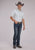 Roper Mens 2481 Floral Print Grey/White Cotton Blend S/S Shirt