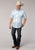 Roper Mens 2066 Multi Floral Blue Cotton Blend S/S Shirt