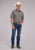 Roper Mens 2475 Solid Broadcloth Light Smokey Grey Cotton Blend S/S Shirt