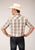 Roper Mens 55/45 Large Scale Brown Cotton Blend L/S Shirt