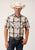 Roper Mens Black/Khaki Cotton Blend Plaid S/S Shirt