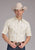 Roper Mens 2406 Neutral Plaid Tan Cotton Blend S/S Shirt