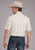 Roper Mens 2406 Neutral Plaid Tan Cotton Blend S/S Shirt