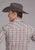 Roper Mens 2409 Plaid White/Grey Cotton Blend S/S Shirt
