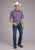 Roper Mens 2414 Multi Plaid Blue Cotton Blend S/S Shirt