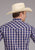 Roper Mens 2414 Multi Plaid Blue Cotton Blend S/S Shirt