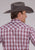 Roper Mens 2485 Western Plaid Red/White Cotton Blend S/S Shirt